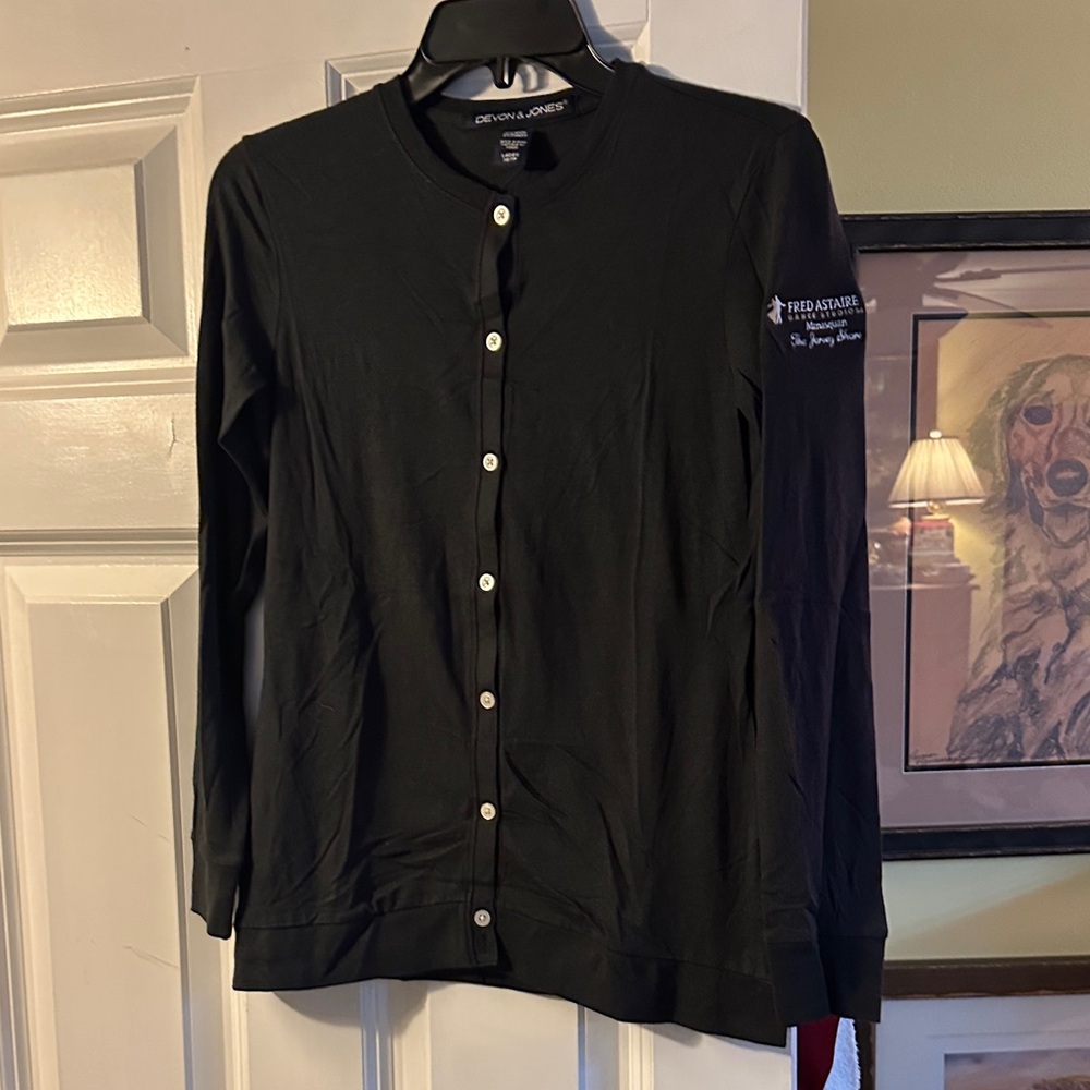 Black Button-Up Cardigan